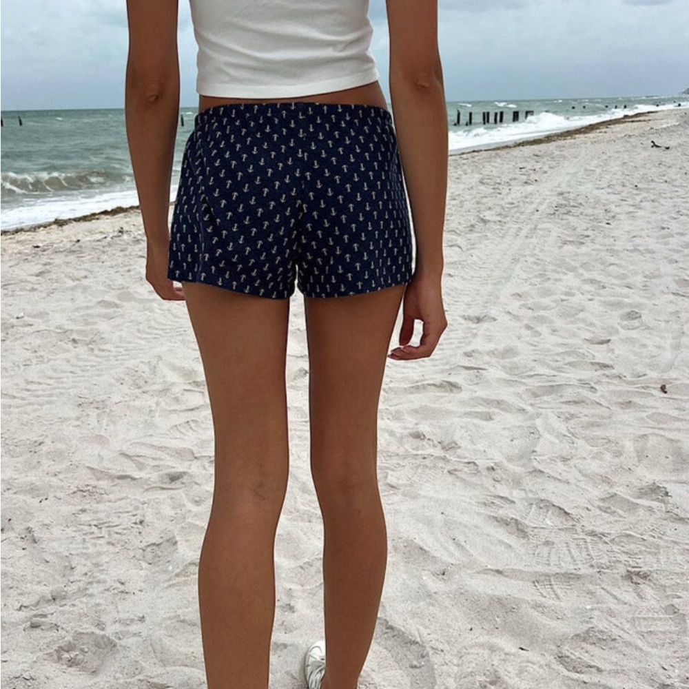 Navy Blue Women's anchor shorts
